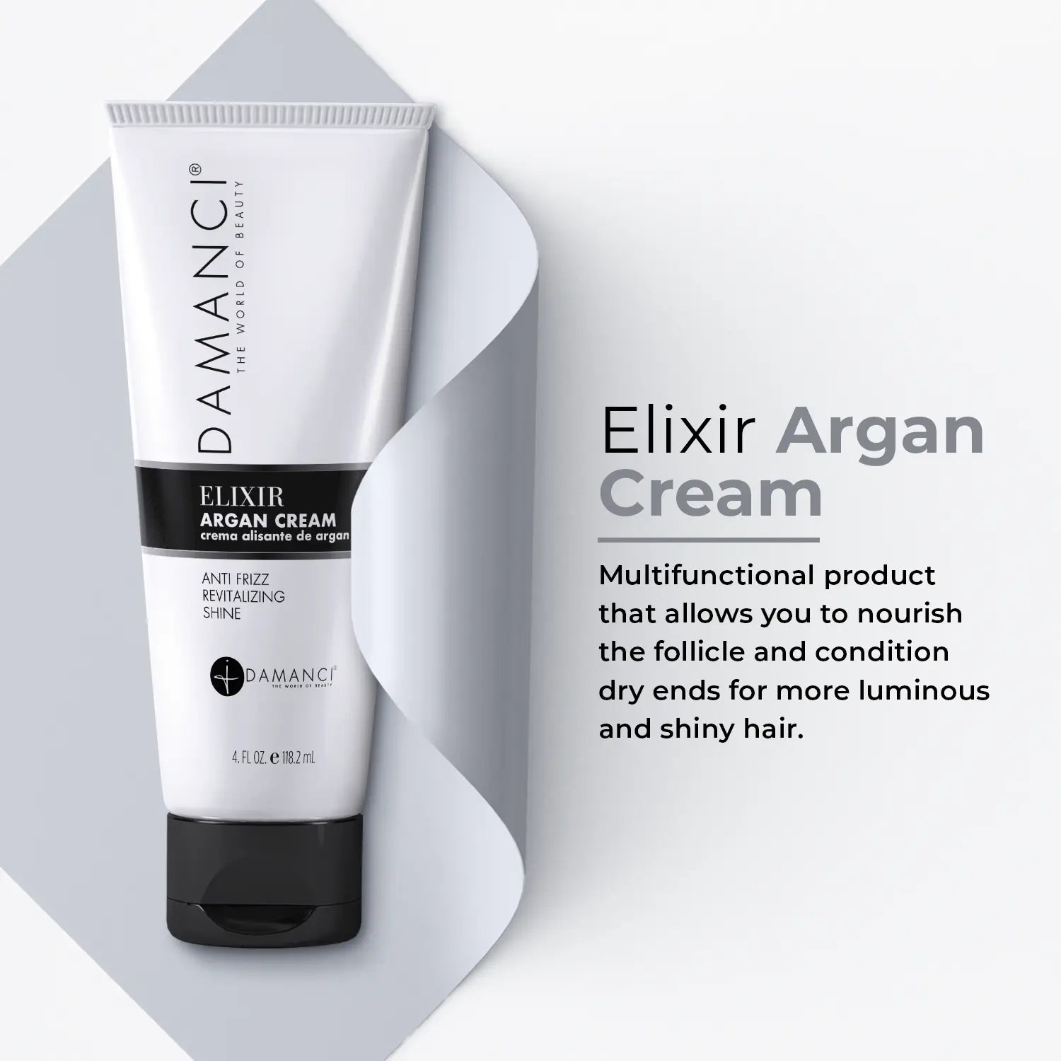 DAMANCI Elixir Argan Cream - Anti Frizz & Revitalizing Shine