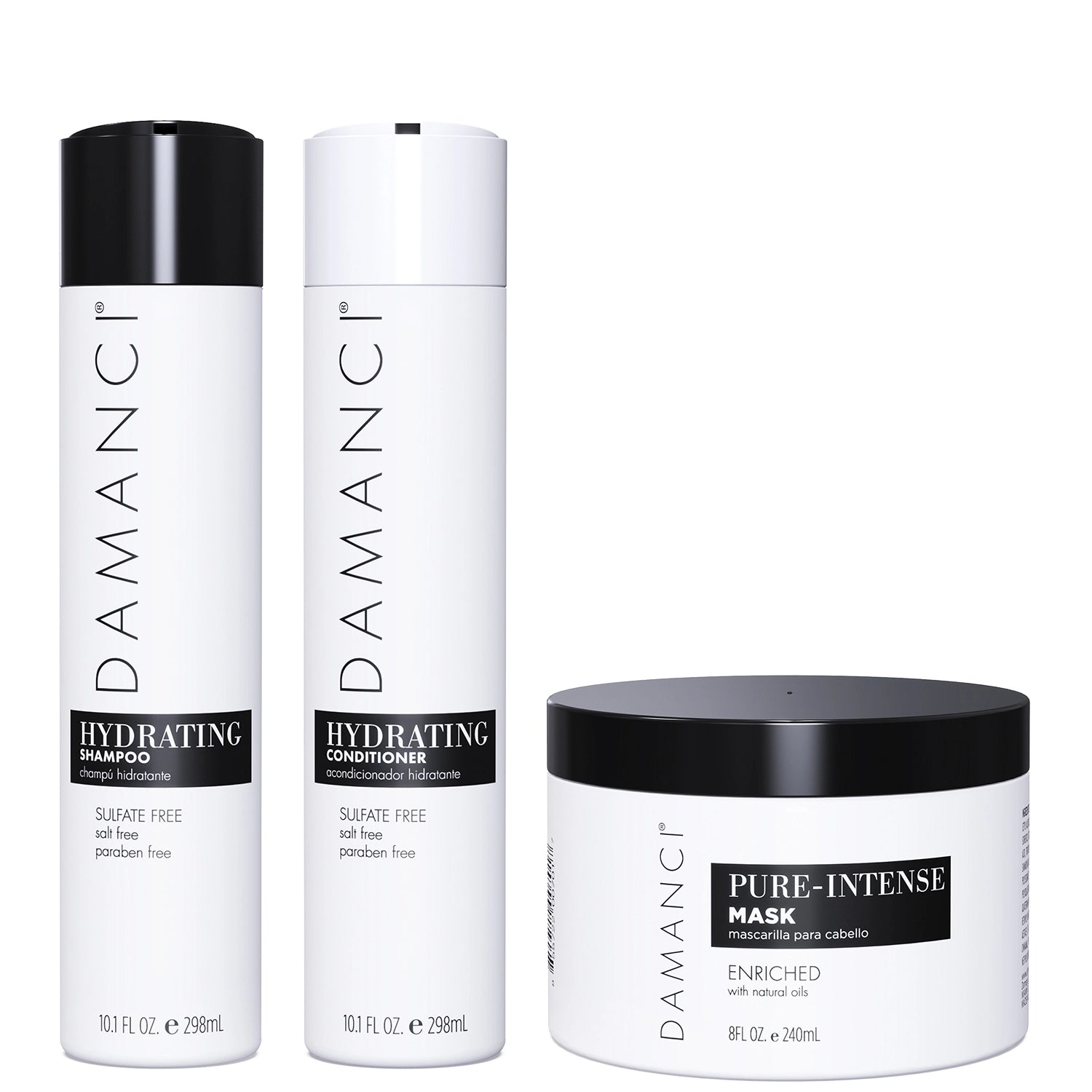 DAMANCI_Moisture_Repair_Kit (Hydrating Shampoo  Hydrating Conditioner + Pure Intense Mask)